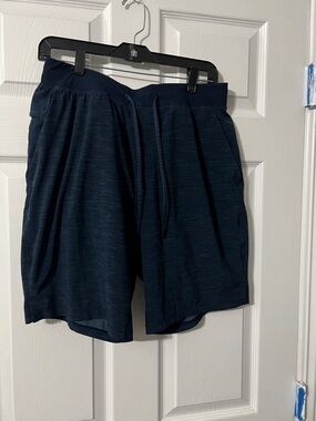 lululemon athletica Men's Dark Navy Athletic Drawstring Shorts
